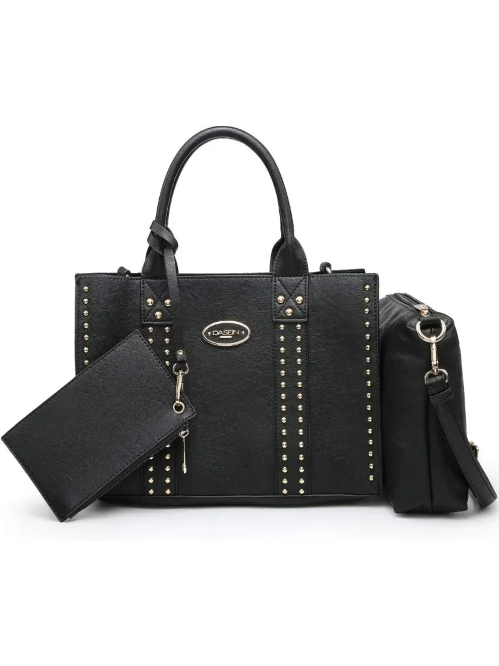 Stylish Women's Tote & Wallet Set - Versatile Satchel, Shoulder & Hobo Bags 3pcs